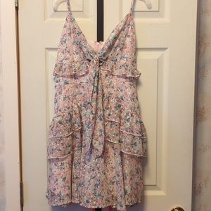 Peach love size large NWT ditsy floral dress
